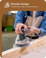 EDISHINE Mid Century Modern Floor Lamp: Remote-Controlled, Dimmable LED Corner Light for Living Room, Bedroom, Office, 7 Color Temperatures 2700K-6000K, 48.43" tall. - Image 3