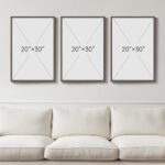 Large Framed Botanical Wall Art Set: 3 Neutral Plant Canvas Prints for Living Room, Farmhouse Decor, 20x30 inches. - Image 3