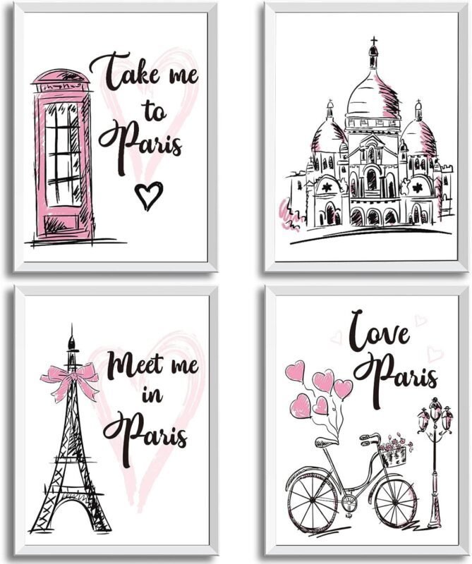 Our Take on Outus Pink Paris Wall Decor: Ooh La La!