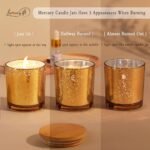LAMORGIFT 15-Pack Gold Glass Candle Jars (8oz) with Lids & 20 Labels - Ideal for Candle Making - Image 5