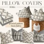 Set of 4 YCOLL Farmhouse Throw Pillow Covers 18x18 – Rustic Linen Cushions for Couch and Bedroom Decor. - Image 6