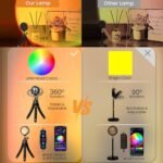 XEBKOR Multicolor Sunset Lamp Projector - 360° Rotating LED Light for Bedroom, Parties, and TikTok Live. App & Switch Control. - Image 2