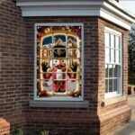Saoplasa Christmas Nutcracker Soldier Window Decor - Lighted Festive Holiday Scene, 47x31 Inch Curtain Panel for Living Room. - Image 6