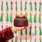 Capri Blue Glam Jar Candle – 19oz Soy Wax with Holiday Scents (Tinsel & Spice) – Long-lasting Glitter Candle for Home. - Image 2