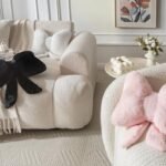 Novohive Butterfly Bow Pillow - Cute Decorative Throw Pillow for Bed & Sofa, Pink, 10 x 8 inches, Adorable Home Decor. - Image 2