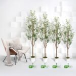 LuceAlberi 6FT Faux Olive Tree with Planter - Realistic Indoor Olive Plant for Home & Office Decor - Image 8