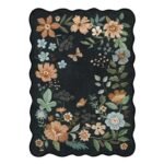 Lahome Floral Area Rug 5x7 ft: Soft, Washable, Non-Slip, Stain-Resistant Boho Design For Living Room & Office! - Image 8