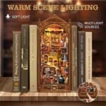 Magic Dollhouse Book Nook Kit with LED Lights – DIY Miniature House Decor for Teens & Adults - Image 6