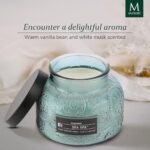 Sea Spa Embossed Candle Jar (17.6 oz) - Floral Bergamot Scented Candle Gift for Women - Image 3