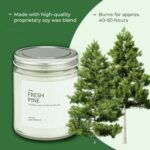 1OAK Fresh Pine Soy Wax Candles - Hand-Poured, Long-Burning 7oz Scented Candles for Home. - Image 2