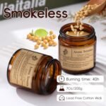 ARCASA Organic Sandalwood Rose Candles - Non-Toxic Soy for Relaxation & Meditation (7oz) - Image 3