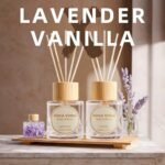 Binca Vidou Lavender & Vanilla Reed Diffuser Set - 2 Natural Aromatherapy Oils for Home & Office - Image 2