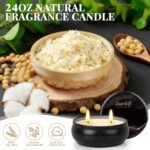 Men's Scented Candle Gift Set – 4-Pack Soy Candles for Home, 240 Hours of Relaxing Fragrance! - Image 4