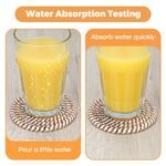 Set of 8 Colorful Boho Drink Coasters with Holder - Perfect for Coffee Table and Living Room Decor - Image 5