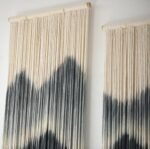 Handmade Large Macrame Wall Hanging Set – 5 Dip-Dyed Mountain Decor for Modern Living Rooms and Bedrooms - Image 6
