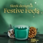 Glade 3-Wick Balsam & Spruce Scented Candle Jar, 6.8 Oz, 3 Count - Essential Oil Air Freshener - Image 2