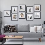 Sheffield Home 9-Piece Gallery Wall Frame Set, 12x12 in. with 8x8 in. Matte Black Mats - Image 6