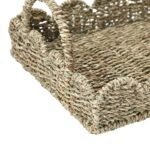 Seagrass Tray with Scalloped Edge by Household Essentials – Natural Decor for Your Home - Image 4