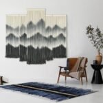 Handmade Large Macrame Wall Hanging Set – 5 Dip-Dyed Mountain Decor for Modern Living Rooms and Bedrooms - Image 4