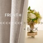 MIULEE 90-Inch Linen Textured Blackout Curtains, Natural Beige, Room Darkening Drapes for Bedroom & Living Room (2 Panels) - Image 7