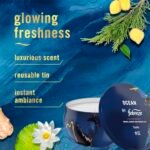 Febreze Ocean Scented Candle, 11 oz, 4 Wicks - Single Pack for Fresh Air and Relaxation. - Image 2
