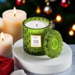 Chloefu LAN Balsam & Cedar Scented Candle – Luxury 8.1oz Christmas Gift, Lasts 55 Hours, Highly Scented! - Image 3