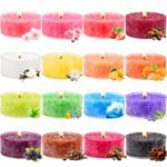 Tealight Candles for Women 16 Pack Aromatherapy Scented Candles Small Candle Gift Set for Women with 16 Scents Long-Lasting Soy Wax Candles for Relaxation, Decor, Christmas, Birthday, Mother's Day