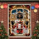 Saoplasa Christmas Nutcracker Soldier Window Decor - Lighted Festive Holiday Scene, 47x31 Inch Curtain Panel for Living Room. - Image 2