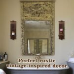 Farmhouse Candle Sconces - 2 Vintage Rustic Wooden Wall Holders for Home Decor, Gifts, Brown - Image 4