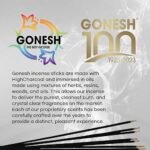 Gonesh Extra Rich Jasmine Incense Sticks - Non-Toxic 10” Slow Burn - 100 Pack - Image 6