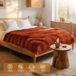 Lanpn Fall Rustic Throw Blanket: 530GSM Sherpa Fleece, Soft 3D Pumpkin Design, Cozy Autumn Decor, Perfect for Couch or Bed, 50x60 inches. Ideal Thanksgiving Gift! - Image 3