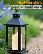 Gmnee 3"x4" Waterproof Flameless LED Candles with Remote & Timer - Battery Operated Ivory Decor for Patio & Porch. - Image 6