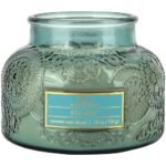 Sea Spa Embossed Candle Jar (17.6 oz) Bergamot, Floral - Large Scented Candles for Relaxing - Dual Wick Embossed Glass Jar Candle - Sea Scented Candle Gift for Women