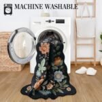 Lahome Floral Area Rug 5x7 ft: Soft, Washable, Non-Slip, Stain-Resistant Boho Design For Living Room & Office! - Image 4