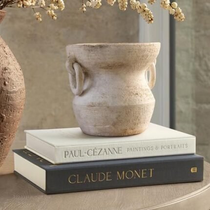 innoicco Aesthetic Decorative Books - Coffee Table Books Decor - Faux Decor Book Storage Box for Decoration - Set of 2 Linen Fake Book for Home Table Decors - Photo Storage Keepsake Box