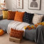 DFXSZ Fall Pillow Covers, 18x18 Set of 2, Soft Faux Fur Pumpkin Decor for Couch & Home. - Image 5