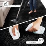 Fluffy Black Shaggy Area Rug 2x4 - Soft Bedroom & Entryway Rug for Living Room & Kids' Decor - Image 6