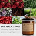 ARCASA Organic Sandalwood Rose Candles - Non-Toxic Soy for Relaxation & Meditation (7oz) - Image 2