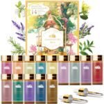 Fragrance Essential Oils Set - 14pcs, Aromatherapy Oils for Skin, Diffusers, Home Care, Humidifier Laundry, Candle Making - Tea Tree, Sandalwood, Lavender, Vanilla, Eucalyptus and More (5mL)