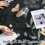 Lahome Floral Area Rug 5x7 ft: Soft, Washable, Non-Slip, Stain-Resistant Boho Design For Living Room & Office! - Image 7