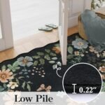 Lahome Floral Area Rug 5x7 ft: Soft, Washable, Non-Slip, Stain-Resistant Boho Design For Living Room & Office! - Image 5