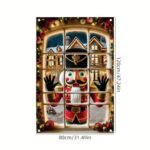 Saoplasa Christmas Nutcracker Soldier Window Decor - Lighted Festive Holiday Scene, 47x31 Inch Curtain Panel for Living Room. - Image 7