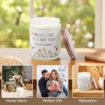 Lavender 'Not Your Problem' Candle - 8oz Jar, 50-Hour Burn - Relaxation Gift for All - Image 4