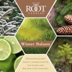Root Candles Winter Balsam Scented Candle – Large Handcrafted Beeswax Blend in Honeycomb Veriglass. - Image 4