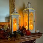 Fo32won Amber LED Flameless Pillar Candles - 5-Piece Set with Remote & Timer, Decorative 3D Flickering Acrylic Candles - Image 2