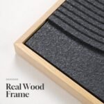 Three-Piece 3D Textured Boho Abstract Wall Art for Living Room, Black, White & Brown Decor, 24x36 In - Image 6