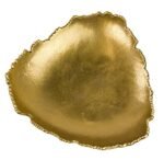 12” Antique Golden Allure Torn Metal Centerpiece Bowl by Red Co. with Sculpted Edges - Image 4