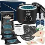 Lifestance Waxing Kit for Women & Men - L2 Digital Wax Pot Warmer, Brazilian & Bikini Hair Removal Kit with 14.1oz Hard Wax Beads & 42 Accessories, Professional for Face, Leg, Eyebrow, Body at Home