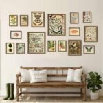 ANERZA 16-Piece Vintage Framed Wall Art Set: Botanical Cottagecore Prints for Bedroom & Rustic Living Room Décor. - Image 6