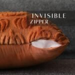 DFXSZ Fall Pillow Covers, 18x18 Set of 2, Soft Faux Fur Pumpkin Decor for Couch & Home. - Image 2